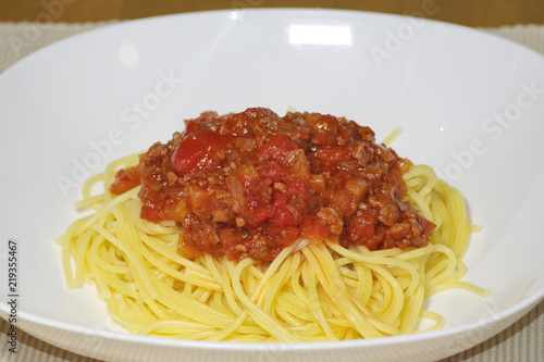 自家製トマトソースのスパゲッティー