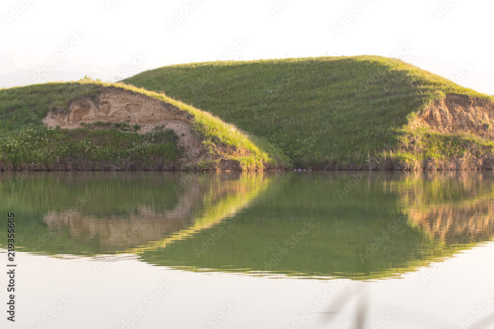 Obraz premium small lake with reflections