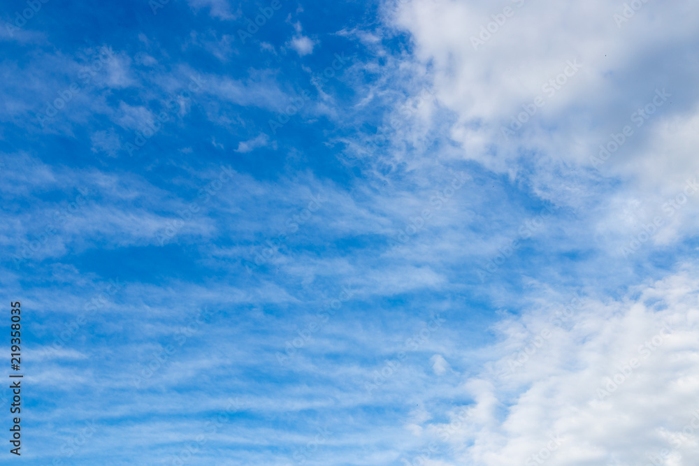 cloud on the blue sky