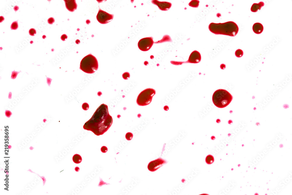 drop of blood on white background drop of blood on white background