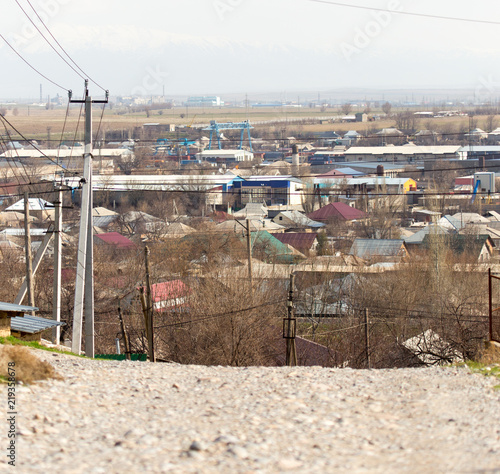 Wallpaper Mural Panorama from height of road and settlements Torontodigital.ca