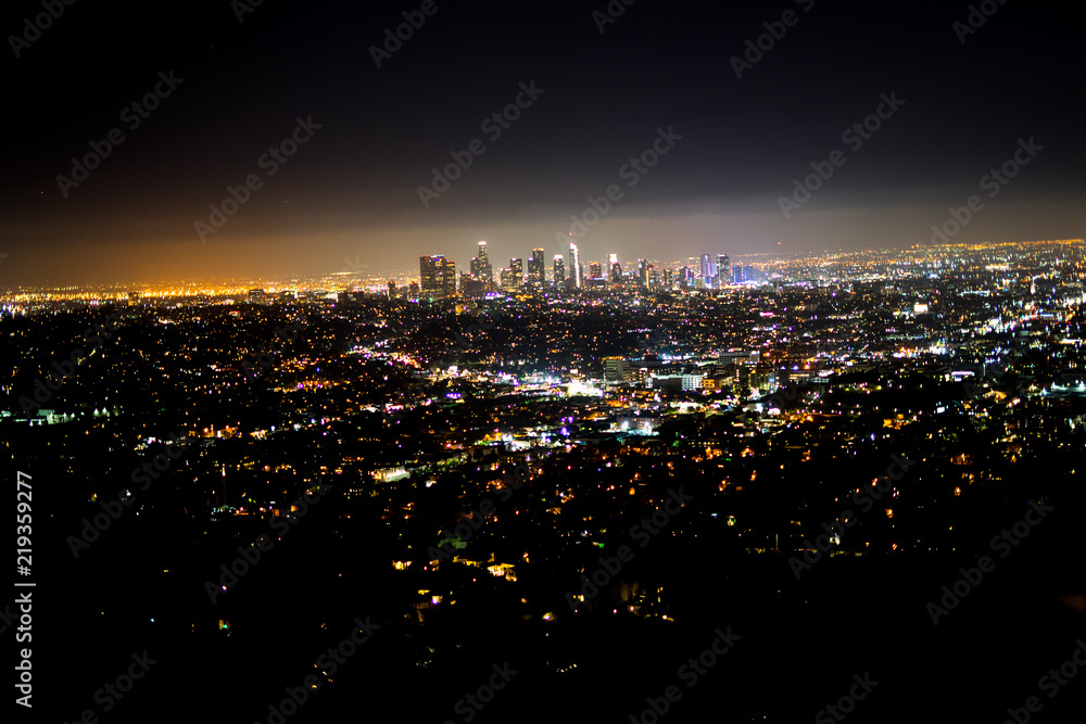 Obraz premium Los Angeles night view 