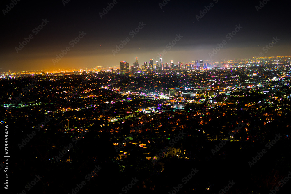 Obraz premium Los Angeles night view 
