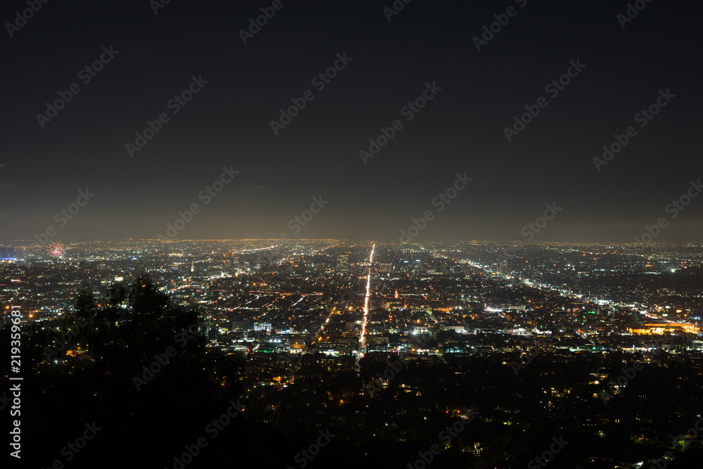 Fototapeta premium Los Angeles night view 
