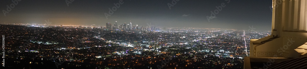 Los Angeles night view 
