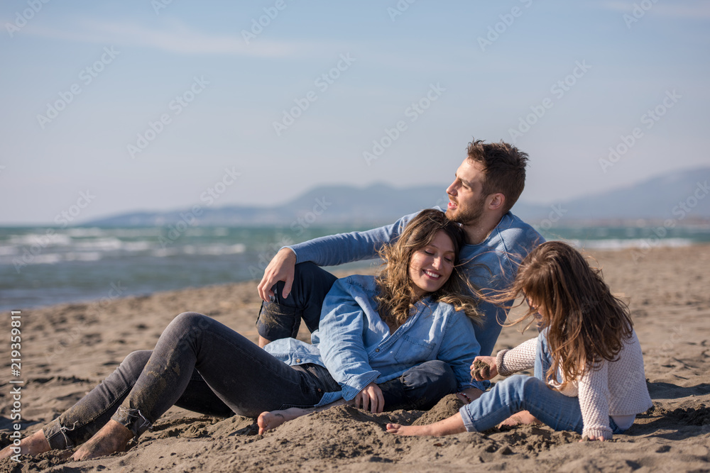 Young family enjoying vecation during autumn Young family enjoying vecation during autumn