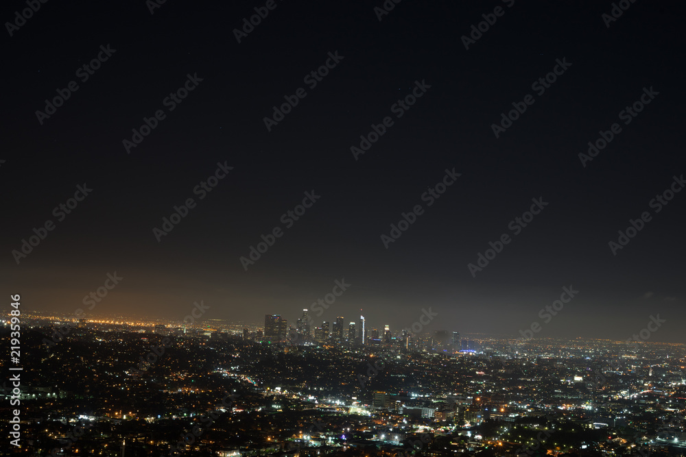 Los Angeles night view 