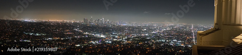 Los Angeles night view 