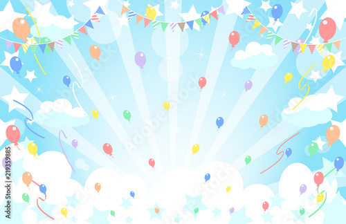 バルーン　ガーランド　スターフレーム