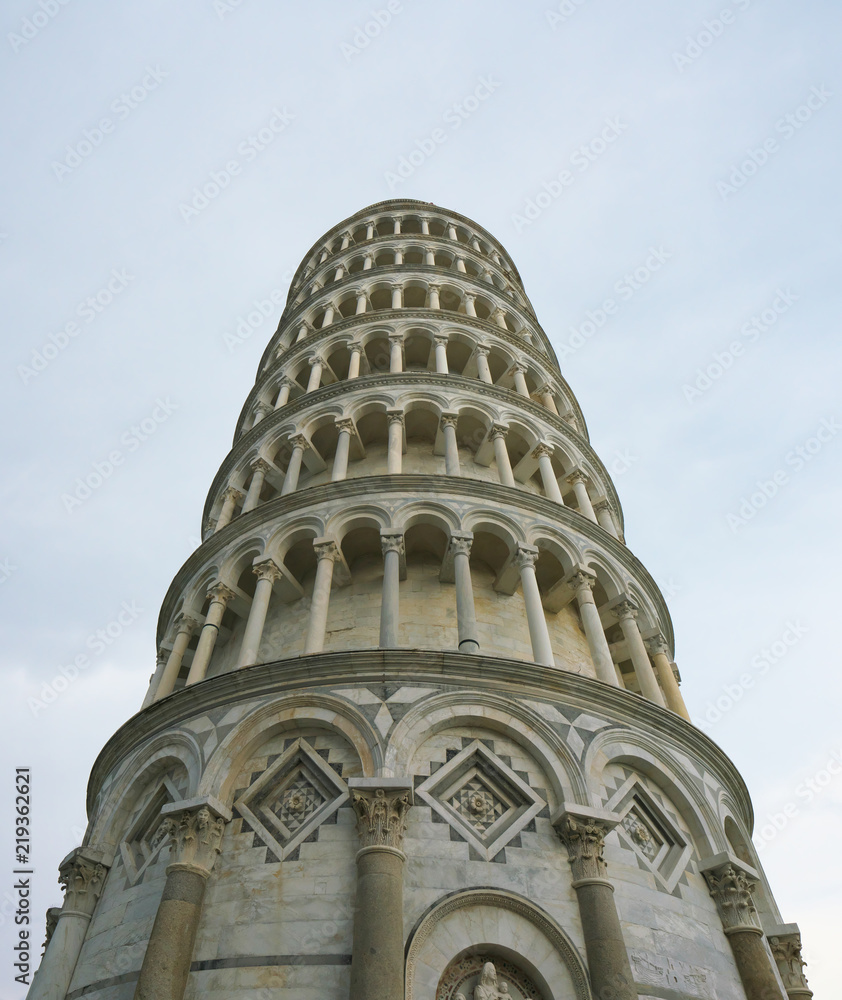 Pisa,Italy-July 26, 2018: Tower of Pisa or leaning tower
