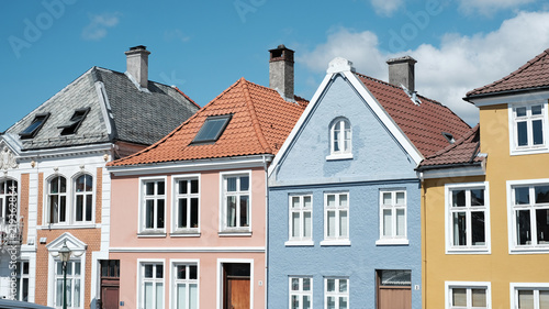 Skyline en Bergen, Noruega