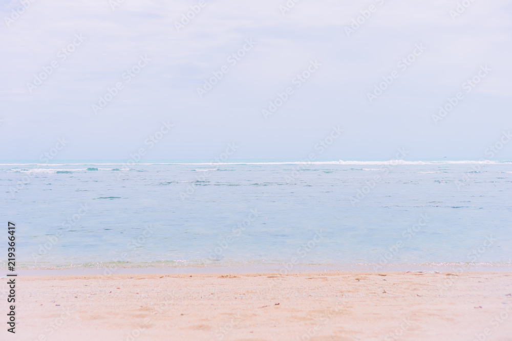 Blur beach wave and sand with bokeh summer color background. Blur beach wave and sand with bokeh summer color background.