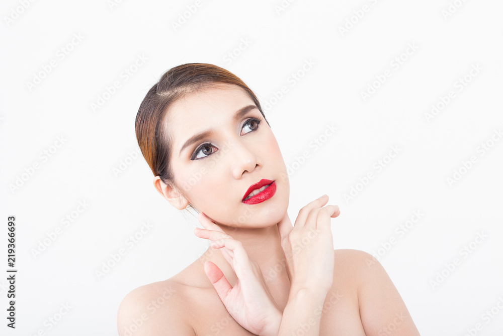 Fototapeta premium Young beautiful woman