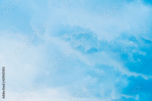 Copy space summer blue sky and white cloud abstract background.