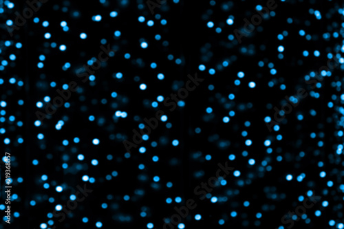 blurred bokeh blue light luxury background, gradient blue bokeh light glitter and shine background