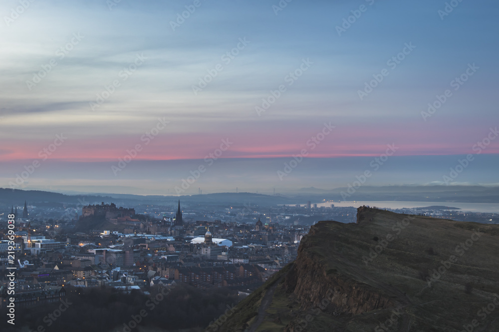 Edinburgh City and Salisbury Crags