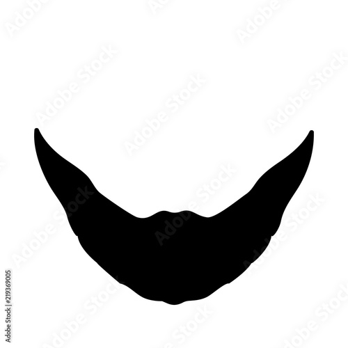 Beard icon vector