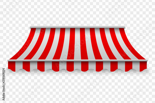 Realistic outdoor awning