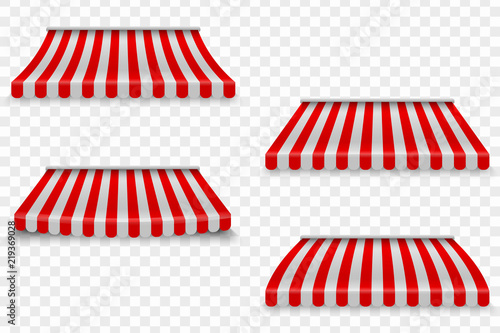 Realistic outdoor awning