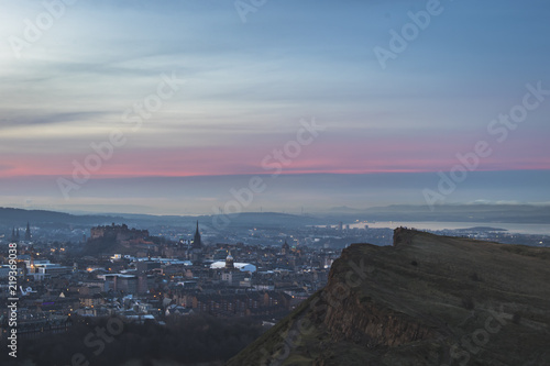 Edinburgh City and Salisbury Crags