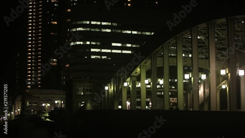 東京都市風景。東京の橋、勝どき橋。
