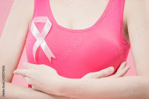 woman with prevention breast cancer