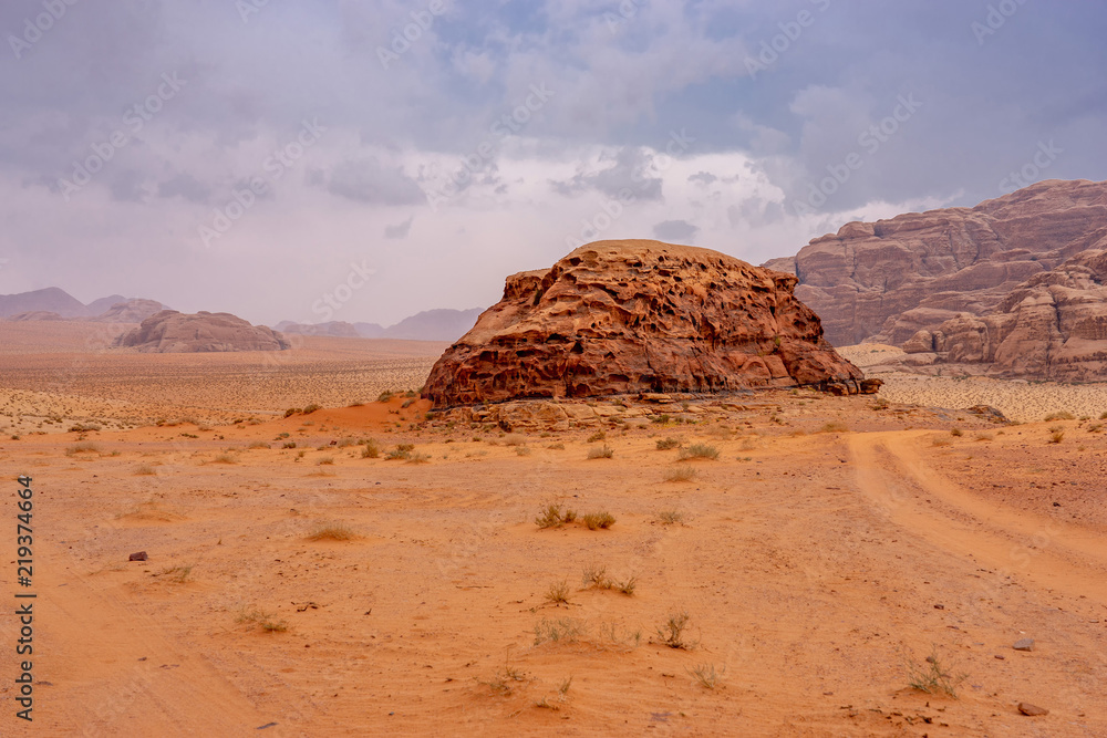 Landscape in Wadi Ruma desert, Jordan