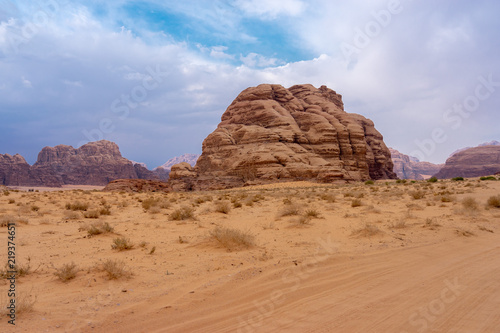 Landscape in Wadi Ruma desert  Jordan