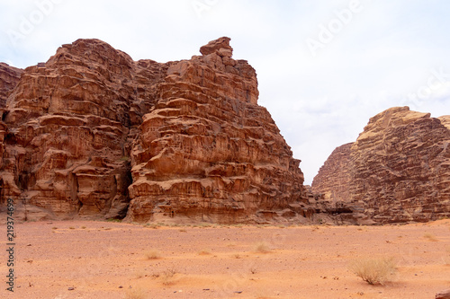 Landscape in Wadi Ruma desert, Jordan