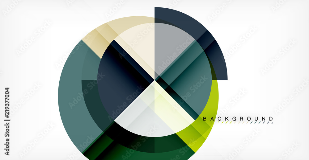 Vector circle abstract background