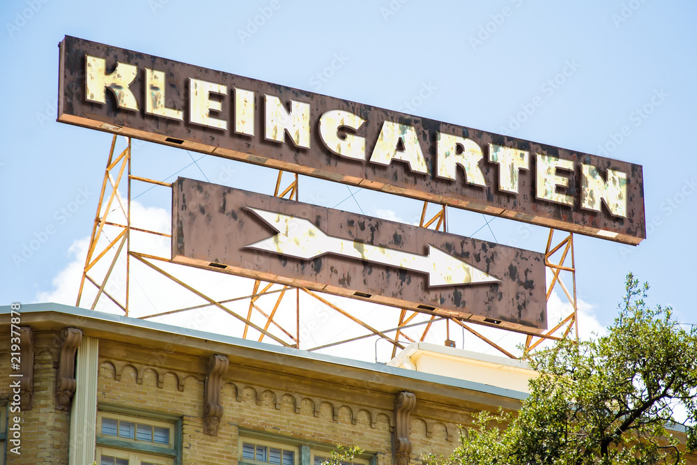 Fototapeta premium Schild 295 - Kleingarten