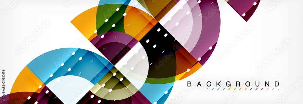Vector circle abstract background