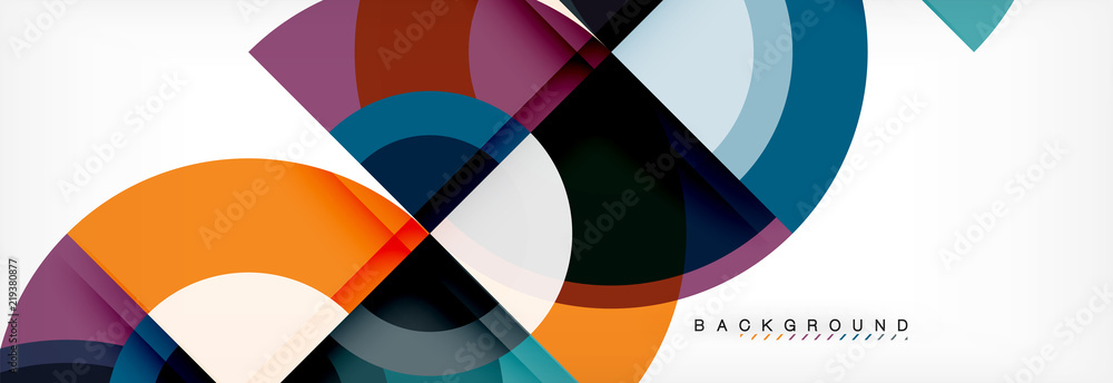Vector circular geometric abstract background Vector circular geometric abstract background