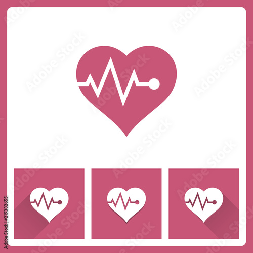 Heart pulse icon