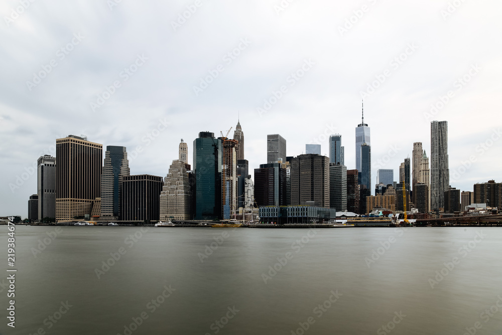 Panoramic view of Financial District of New York