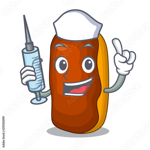 Nurse cartoon eclair cake taste cream chocolate