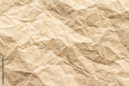 Brown wrinkle recycle paper background