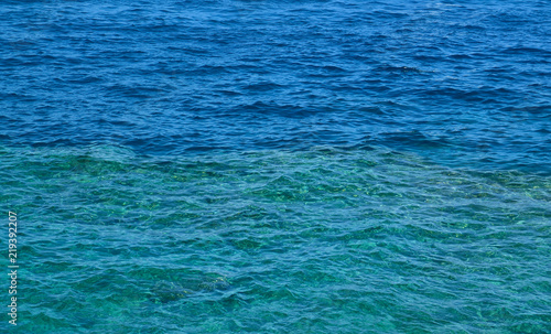 Ocean water ripple texture background.Abstract blue sea water surface.
