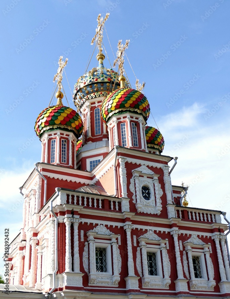 Fototapeta premium Church of the Nativity-of-the-Virgin Mary of Nizhny Novgorod, Russian Federation 