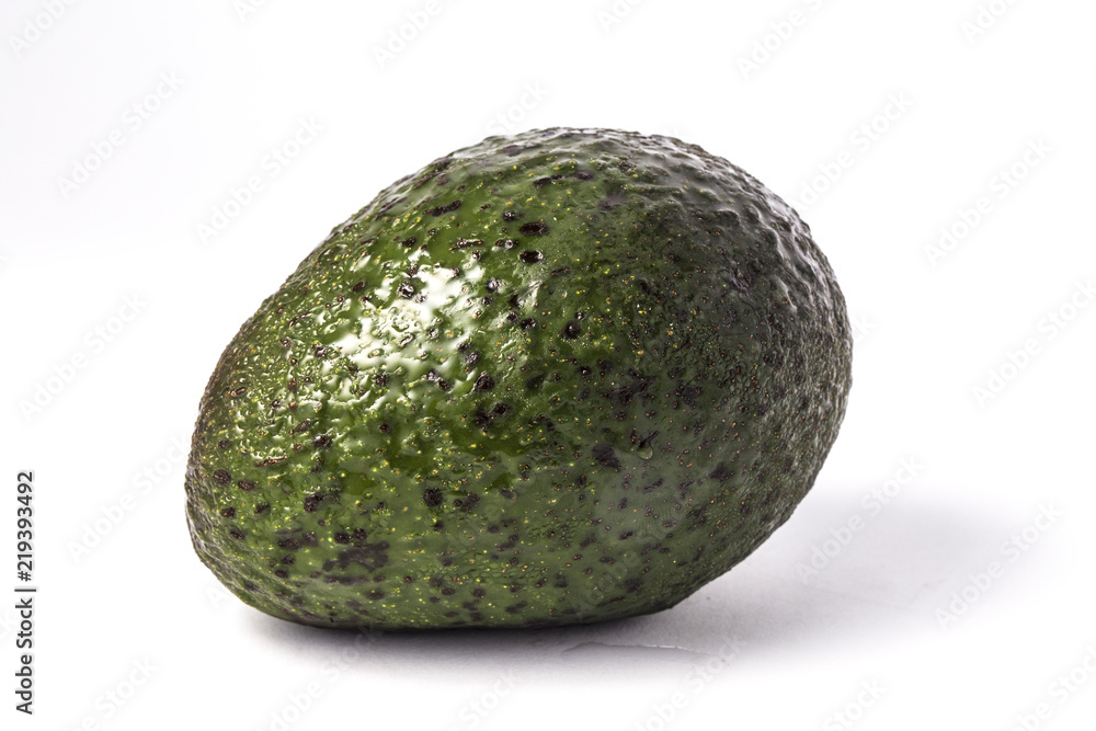 avocado on the white background avocado on the white background