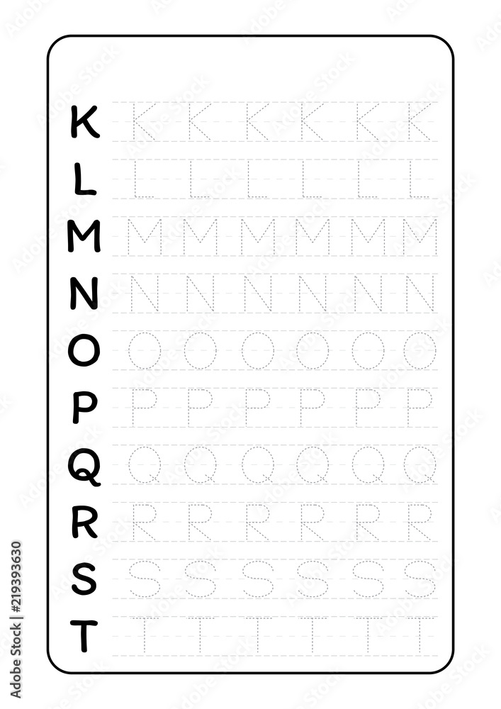 Alphabet Tracing Worksheets for Beginning Writers