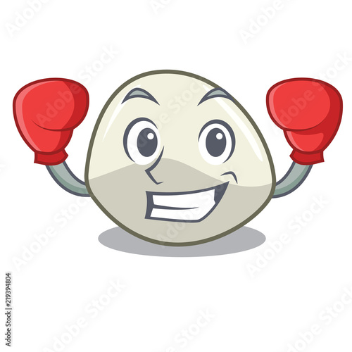 Boxing character cartoon homemade organic mozzarella cheese