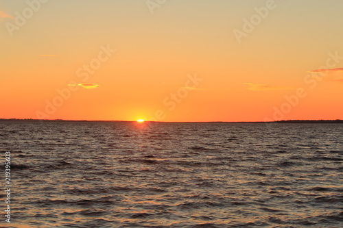 sun rise on the water at Gippsland Lakes © cstanmore