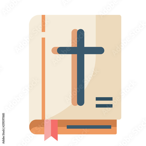 Bible flat illustration