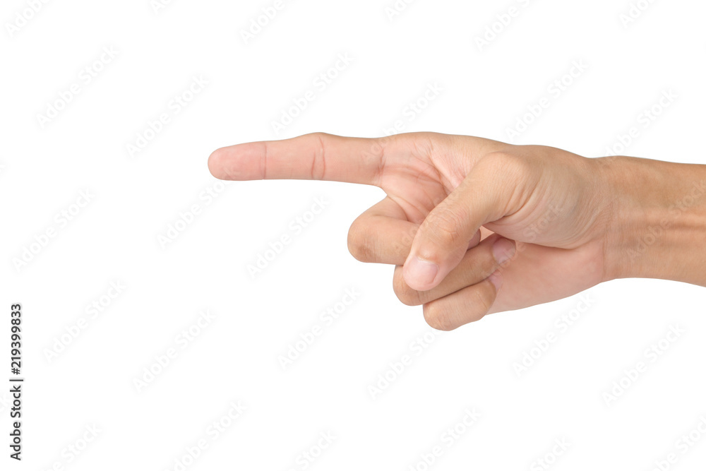 action hand on white background action hand on white background