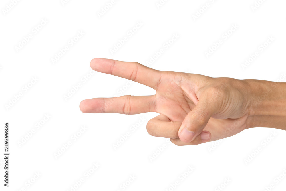 action hand on white background action hand on white background