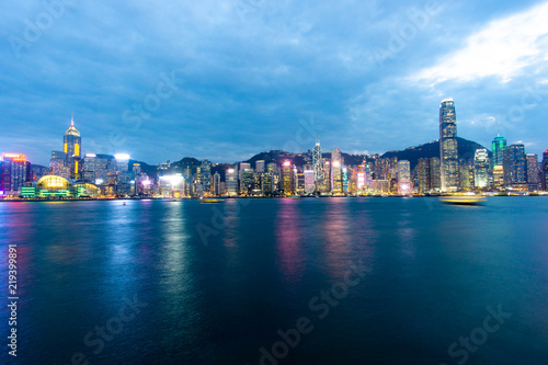 Obraz na plátně Skyline in Hong Kong