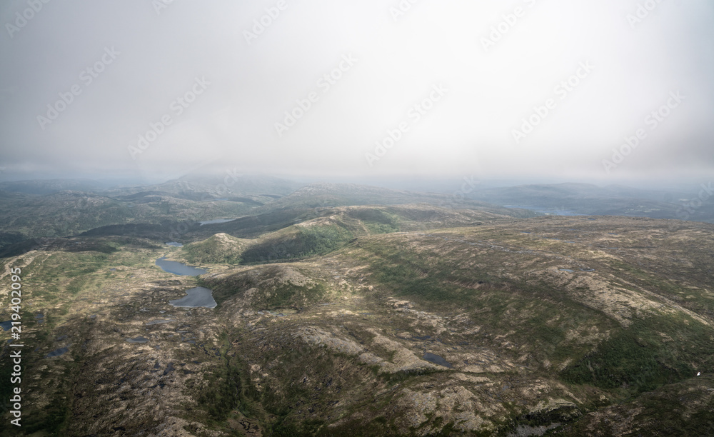 Aerial Shot of Norwegian Nature