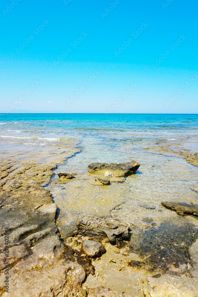 Beautiful view to the shore of the Mediterranean Sea in Cyprus Beautiful view to the shore of the Mediterranean Sea in Cyprus