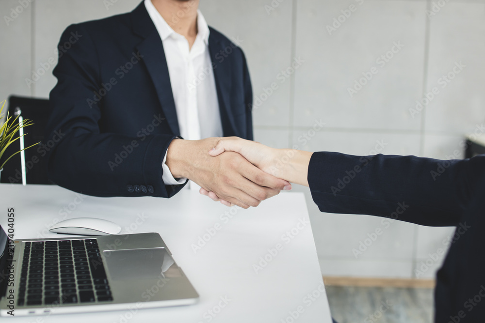 Successful negotiate or corporation of partnership, people hands shake Successful negotiate or corporation of partnership, people hands shake